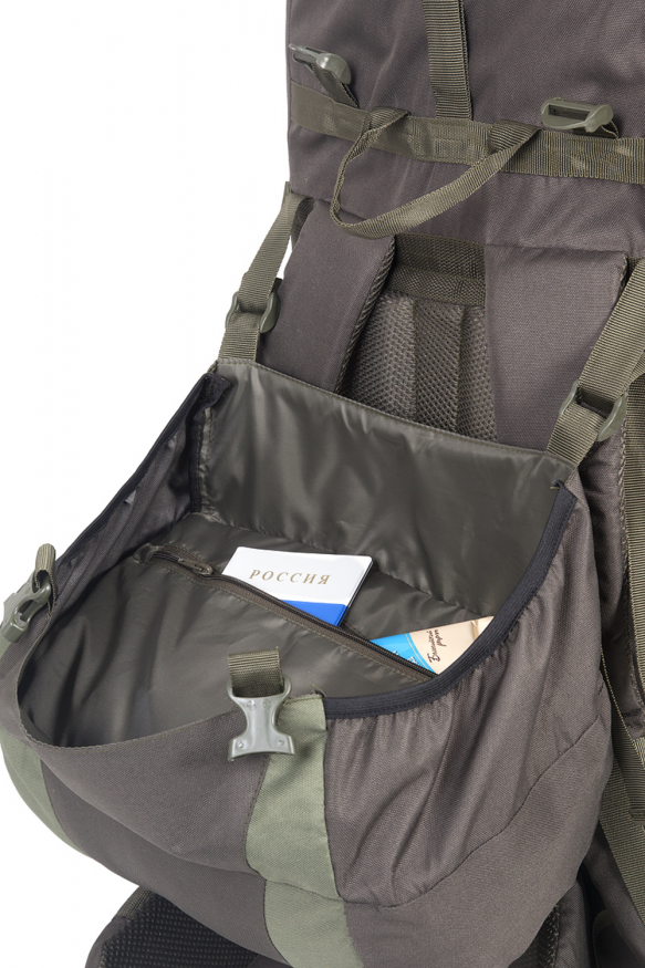 Рюкзак туристический Таймтур 3, тем.олива, 70 л, ТАЙФ