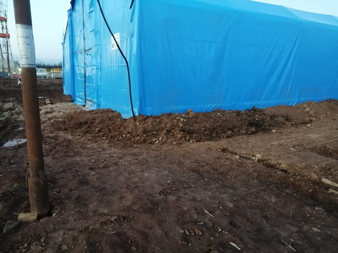 Палатка для ремонта техники АНГАРа - 150 (площадь 150 кв.м.)