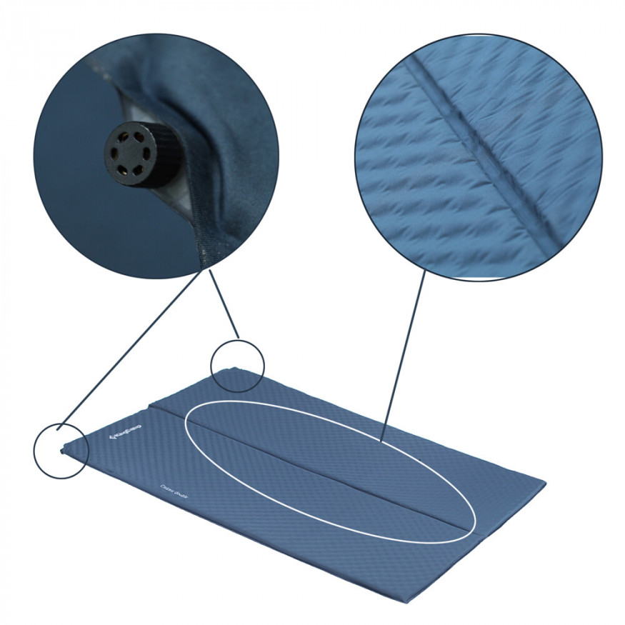 Коврик самонадувающийся 3538 Classic Double 2, 183x130x3 см, King Camp