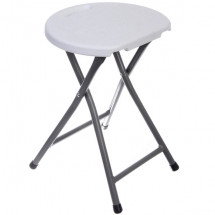 Табурет складной SJ-0052, 33*32*44 см. белый